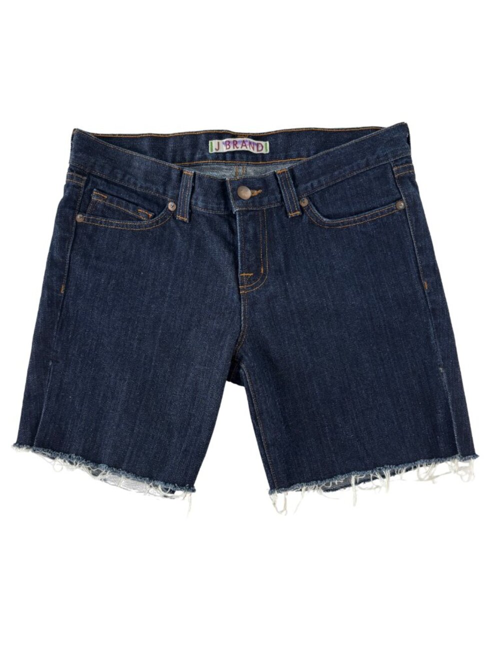 J Brand Women's Low Rise Cut Off Shorts in Dark Wash Indigo Size 25 (XS)